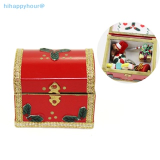 Hihappyhour กล่องของขวัญคริสต์มาสจิ๋ว 1:12 สําหรับตกแต่งบ้านตุ๊กตา diy