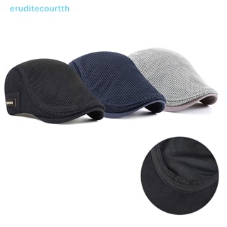 [eruditecourtth] หมวกเบเร่ต์ ผ้าตาข่าย ระบายอากาศ [ใหม่]