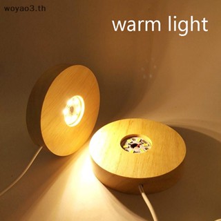 [Woyao] ฐานโคมไฟ LED คริสตัลเรซิ่น สําหรับตกแต่งบ้าน [TH]