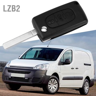 LZB2 3 ปุ่มรีโมทกุญแจรถ Fob เคส ฝาครอบป้องกันพอดีสำหรับ Peugeot Citroen