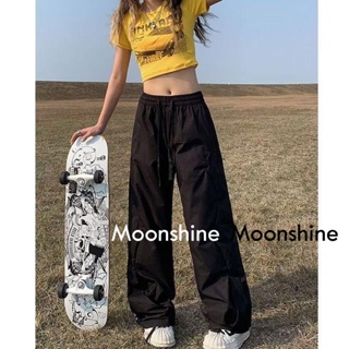 Moon  กางเกงขายาว คาร์โก้ กางเกง เชือกอเมริกันคลาสิค Cargo pants 2023 NEW 080722 ทันสมัย ทันสมัย High quality ทันสมัย A20M0A2 36Z230909