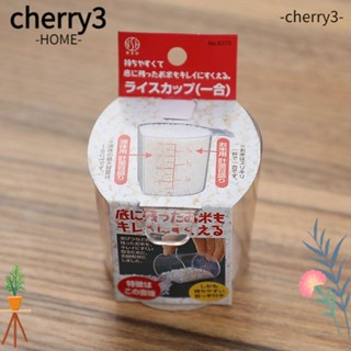 Cherry3 ถ้วยตวง พลาสติก ขนาดกะทัดรัด พร้อมที่จับ สําหรับห้องครัว