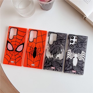 CASETIFY เคสโทรศัพท์มือถือแบบนิ่ม TPU กันกระแทก ลายมาร์เวล สไปเดอร์แมน【Venom Mask Battle suit】สร้างสรรค์ สําหรับ Samsung Galaxy S23 Ultra Plus S20 S21 S22 Ultra Plus S20+