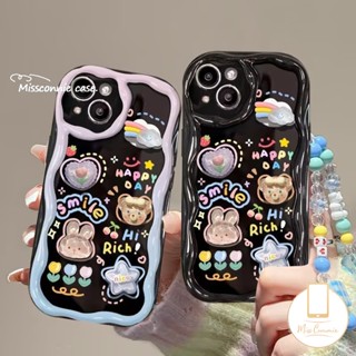 เคสโทรศัพท์มือถือ ลายการ์ตูนกระต่าย 3D ไล่โทนสีรุ้ง สําหรับ Realme C53 C12 C55 C11 C33 C25 C30 C21 C15 C17 C3 C35 9i 7i 5i 6i 5s 5 C31 C20 C25Y C25s C21Y