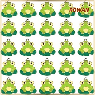 Rowans จี้รูปกบ สีเขียว แฮนด์เมด สําหรับทําเครื่องประดับ สร้อยข้อมือ ต่างหู DIY