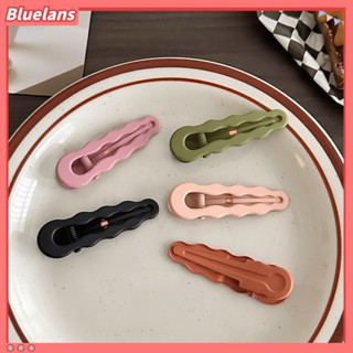 Bluelans กิ๊บติดผม สีพื้น สําหรับเด็กผู้หญิง 2 ชิ้น