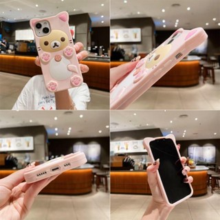 เคสโทรศัพท์ซิลิโคน TPU การ์ตูน 3D คดี Cute Cartoon Cat Paw OPPO A98 A78 A74 A57 5G 2022 A54 4G A16 Soft TPU Case Plum Blossom Bear Silicone Cover