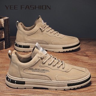 YEE Fashion  รองเท้าผ้าใบผู้ชาย ลำลองผู้ชาย ผ้าใบแฟชั่น สไตล์เกาหลี กีฬากลางแจ้ง ทำงานรองเท้าลำลอง 33z080107 Korean Style Comfortable Chic ทันสมัย D93D0BA 37Z230910