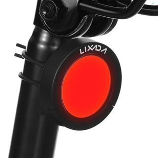 Lixada ไฟท้ายจักรยานอัจฉริยะ ชาร์จ USB เพื่อความปลอดภัย หลากสี