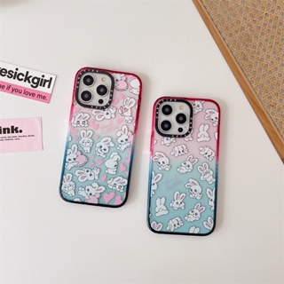 เคสอะคริลิค รูปหัวใจ และกระต่าย สําหรับ iPhone 14 13 12 Pro Max 14 13 12 Pro 11