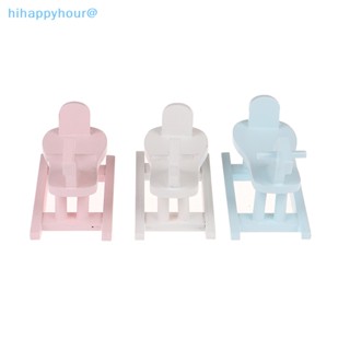 Hihappyhour เก้าอี้ม้าโยกจิ๋ว 1:12 สําหรับตกแต่งบ้านตุ๊กตา