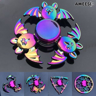 Ameesi Hand Spinner โลหะ สีรุ้ง หลากสีสัน ของเล่นคลายเครียด สําหรับออฟฟิศ