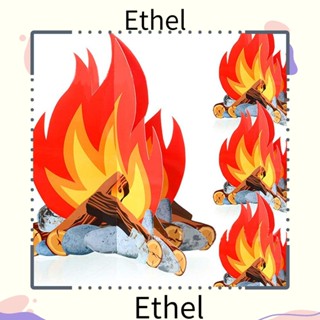 Ethel1 เปลวไฟปลอม กระดาษแข็ง สําหรับตกแต่งปาร์ตี้ฮาโลวีน คริสต์มาส