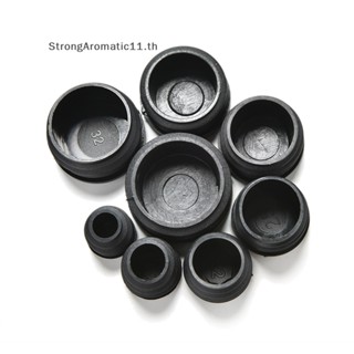 Strongaromatic จุกปิดปลายท่อ พลาสติก สีดํา สําหรับท่อกลม 10 ชิ้น