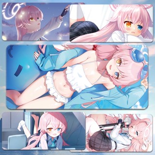 Blue Archive High definition mouse pad Anime game peripheral Takanashi Hoshino computer table mat Oversized Keyboard pad custom แผ่นรองเม้าส์ความละเอียดสูงสีน้ำเงินอุปกรณ์ต่อท้ายอะนิเมะเกมทาคานาชิโฮชิโนแผ่นรองโต๊ะคอมพิวเตอร์แผ่นรองคีย์บอร์ดขนาดใหญ่ ที่กำห