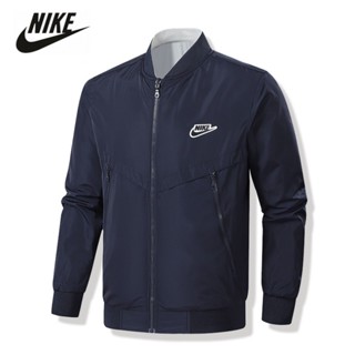 Nike เสื้อแจ็กเก็ตลําลอง กันลม อเนกประสงค์ สไตล์คลาสสิก ของแท้ 100% สําหรับผู้ชาย