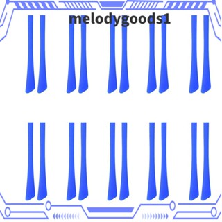 Melodygoods1 ชุดขาแว่นตา ซิลิโคน สีฟ้า อุปกรณ์เสริม สําหรับกลางแจ้ง 10 คู่