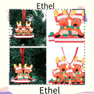 Ethel1 จี้ต้นคริสต์มาส กวางเอลก์ PVC อุปกรณ์เสริม