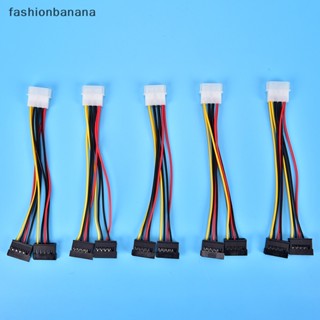 [fashionbanana] อะแดปเตอร์สายเคเบิล 4PIN เป็น 2 SATA 2 ทาง 4 Pin -15 Pin