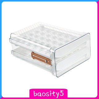 [Baosity5] ที่วางไข่สองชั้น สําหรับตู้เย็น ตู้กับข้าว