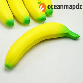 Oceanmapdz ของเล่นบีบกล้วย ผลไม้ กล้วยจําลอง สีเหลือง สีเขียว