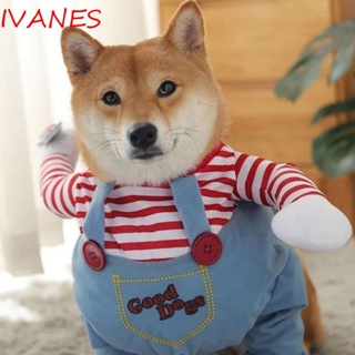 Ivanes ชุดเครื่องแต่งกายตุ๊กตาสุนัข สําหรับงานปาร์ตี้
