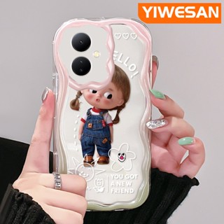 เคสโทรศัพท์มือถือแบบนิ่ม ใส กันกระแทก ลายการ์ตูนเด็กผู้หญิงซนน่ารัก สีสันสดใส สําหรับ VIVO Y76 Y76s Y74s 5G Y36 Y77 Y77E 5G Y78 Y78+ 5G IQOO Z6 Lite 5G