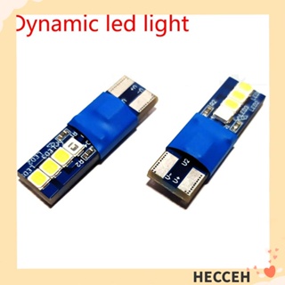 Hecceh โคมไฟไดนามิก Led COB หรี่แสงได้ สีฟ้า เป็นสีขาว สําหรับติดยานพาหนะ