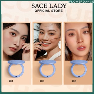 Sace Lady Waterproof Natural Loose Powder Smooth Texture Oil Control Face Makeup Cosmetic 8g ดอกไม้