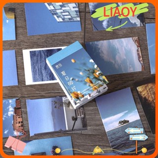 Liaoy สติกเกอร์ ลายทิวทัศน์ สไตล์วินเทจ สําหรับตกแต่งสมุด อัลบั้ม โทรศัพท์ 50 แผ่น