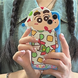 เคสโทรศัพท์มือถือ ซิลิโคน กันกระแทก ลายการ์ตูนชินจังน่ารัก สําหรับ Iphone 14 11 12 13 pro max 13ProMax 11 12ProMax 14Pro