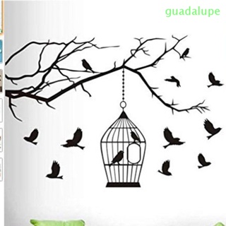 Guadalupe สติกเกอร์ติดผนัง ลายกรงนก มีกาวในตัว ลอกออกได้ สําหรับติดตกแต่งผนังบ้าน DIY