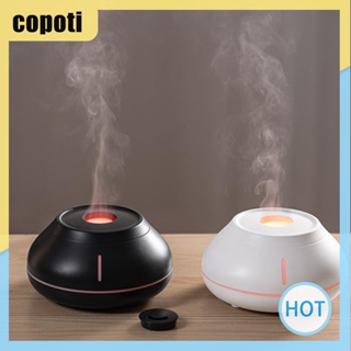 Copoti เครื่องฟอกอากาศความชื้นอโรมา 130 มล. พร้อมไฟหลากสี สําหรับห้องนอน และสํานักงาน