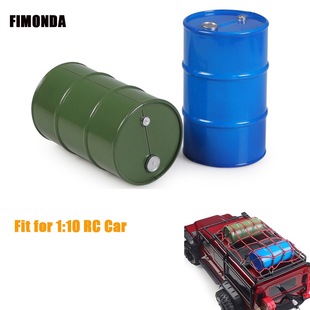 กลองน้ํามันพลาสติก ขนาดเล็ก 1/10 สําหรับตกแต่งรถไต่หินบังคับ SCX10 Traxxas TRX4 TAMIYA CC01 RC4WD D110 TF2