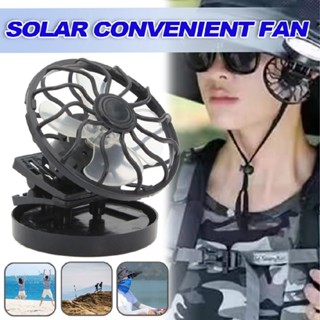 Mini Clip on Hat Outdoor Solar Panel Sun Energy Power Cooling Fan Cooler