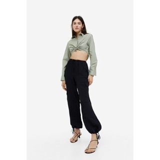 H&amp;M  Woman Drawstring-detail cargo trousers 1162226_1