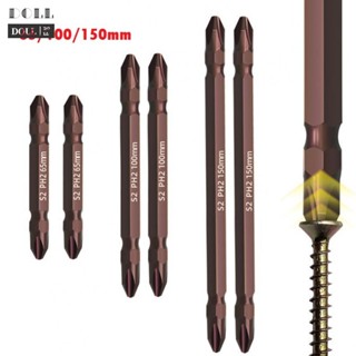 ⭐24H SHIPING ⭐Screwdriver 1/4 Inch 2pcs 65mm 100mm 150mm Alloy Steel Cross Double Head