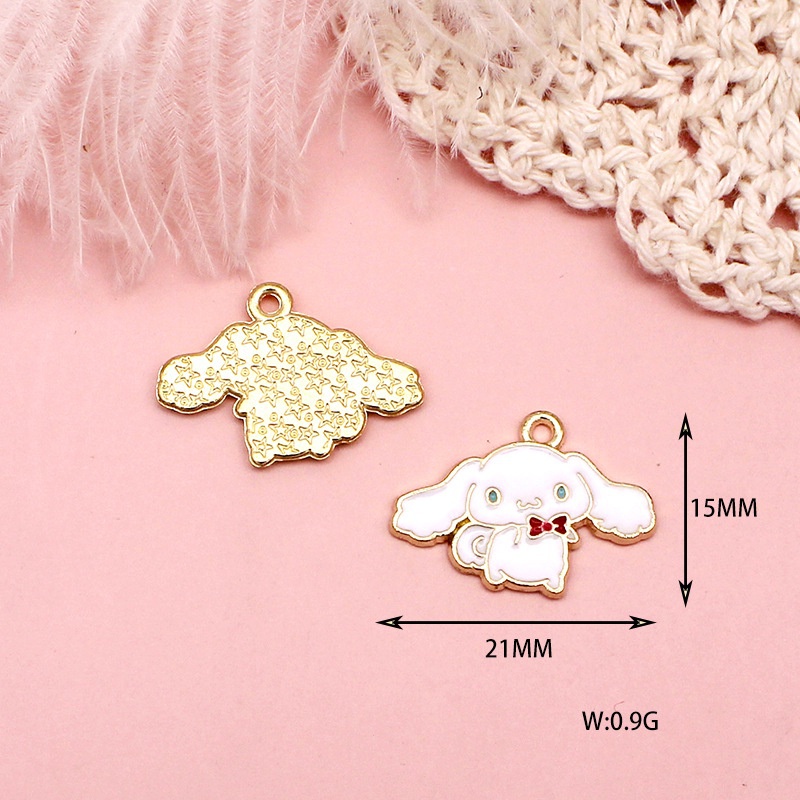 2 ชิ้น/ล็อต Mini Big หูสุนัข Cinnamoroll โลหะผสมเคลือบจี้ DIY เครื่องประดับอุปกรณ์เสริม Charms สําหรับผู้หญิง, Key Chain/ต่างหู/สร้อยคอจี้ Handmade DIY เครื่องประดับ—070 ราคา ถูกที่สุด ดีลบีเคเค แกลเลอรีภาพที่ 7