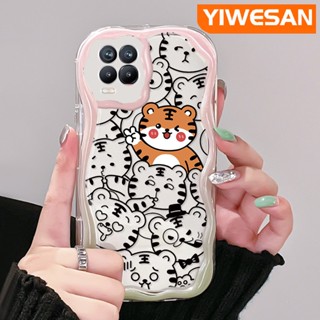 เคสโทรศัพท์มือถือแบบนิ่ม ใส กันกระแทก ลาย Good Luck Tiger Mascot สีครีม สําหรับ Realme 8 5G 8s 5G Q3i V13 5G Narzo 30 Q3