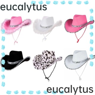 Eucalytus1 หมวกคาวบอย หมวกคอสเพลย์ ประดับเลื่อม สําหรับปาร์ตี้