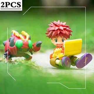 ฟิกเกอร์ PVC อนิเมะ Digimon Adventure Monster Koushiro Izzy Izumi Tentomon ของขวัญ สําหรับเพื่อน 2 ชิ้น ต่อชุด