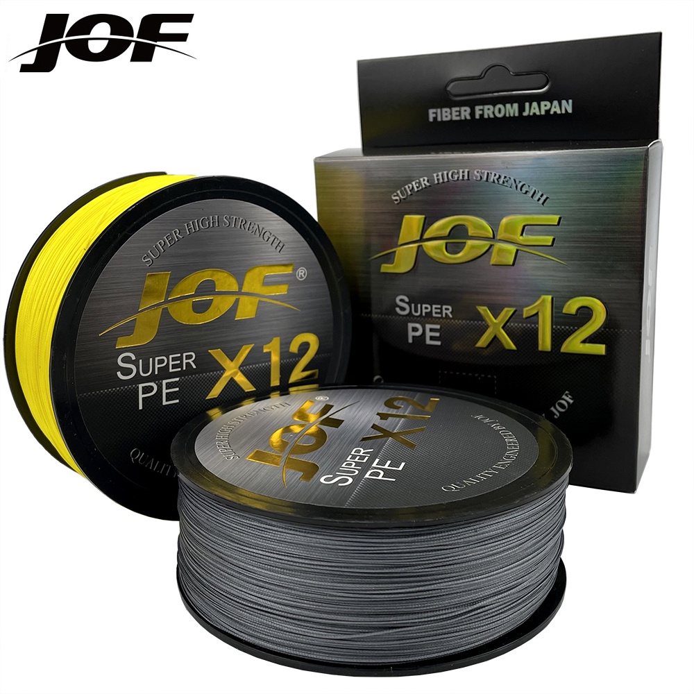 Jof สายเอ็นตกปลา PE แบบถัก แข็งแรงมาก 100 ม. 300 ม. 500 ม. 20 ปอนด์ - 92 ปอนด์ 9 เส้น 12 เส้น