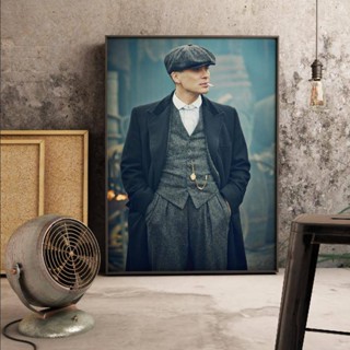 โปสเตอร์ผ้าใบ ภาพยนต์ Peaky blinders สําหรับตกแต่งผนัง