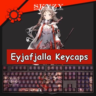 Eyjafjalla Keycaps Cherry Profile Arknights PBT Dye Sub คีย์บอร์ดเชิงกล Keycap