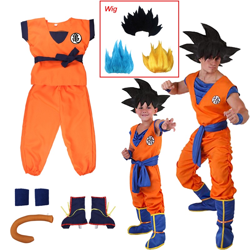 เครื่องแต่งกายคอสเพลย์ การ์ตูนดราก้อนบอล Son Goku เหมาะกับงานปาร์ตี้ฮาโลวีน สําหรับเด็กผู้ชาย