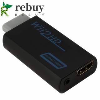 Rebuy อะแดปเตอร์แปลงสัญญาณเสียง Wii2HDMI WII เป็น HDMI WII เป็น HDMI คุณภาพเสียง 3.5 มม. สําหรับโปรเจคเตอร์ HDTV TV