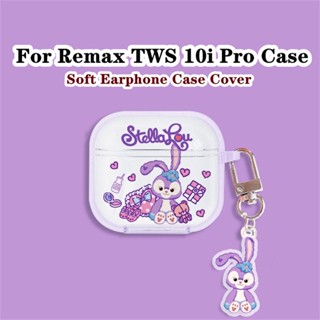 【คุณภาพสูง】เคสหูฟังนิ่ม แบบใส ลายการ์ตูน เรียบง่าย สําหรับ Remax TWS 10i Pro TWS 10i Pro