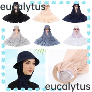 Eucalytus1 ผ้าโพกหัว กันแดด สไตล์มุสลิม สําหรับผู้หญิง