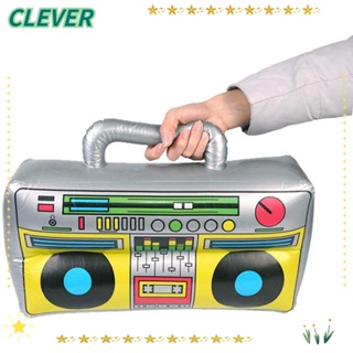 Clever เครื่องบันทึกวิทยุพองลม 80s 90s สไตล์เรโทร ของเล่นสําหรับเด็ก