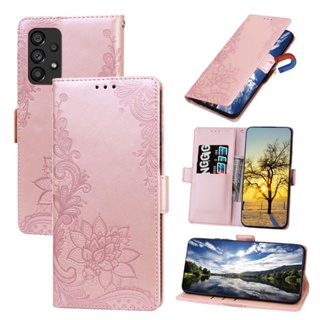 เคสโทรศัพท์มือถือหนัง ฝาพับ ลายนูน หรูหรา พร้อมช่องใส่บัตร ตั้งได้ สําหรับ Samsung Galaxy M54 M53 M33 F23 M23 A23 5G A04E A24 A54 A34 A14 5G A14 A23 M13 4G